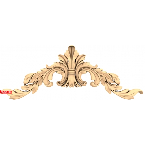 Elegant decoration for CNC: 3D STL model