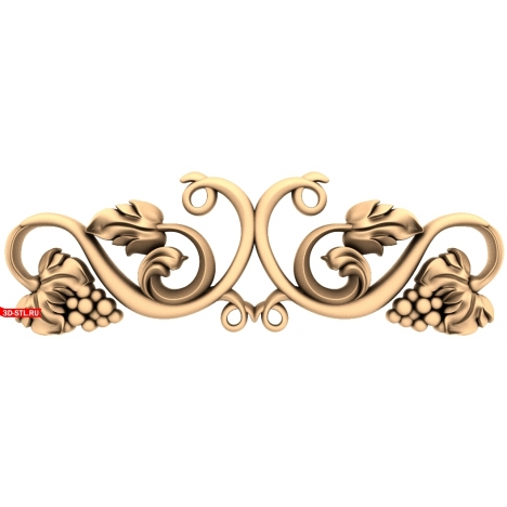 Grapevine Decor - 3D STL model for CNC