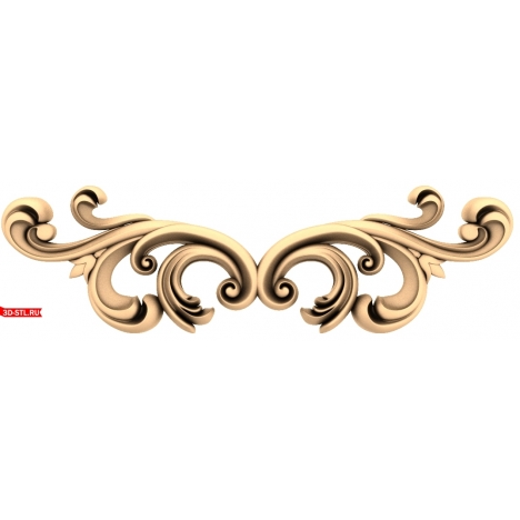 Elegant Curls - 3D STL Model for CNC