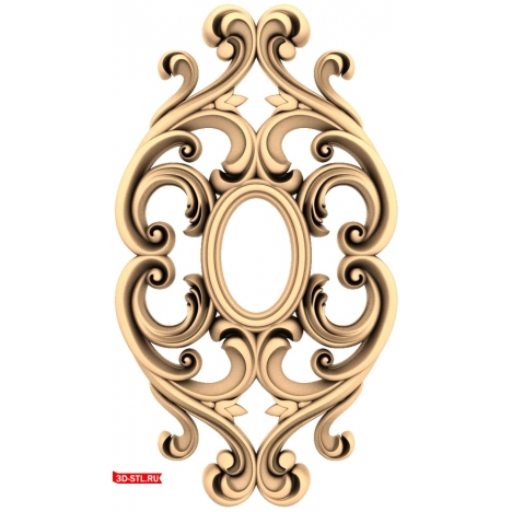 Elegant decor in STL format for CNC