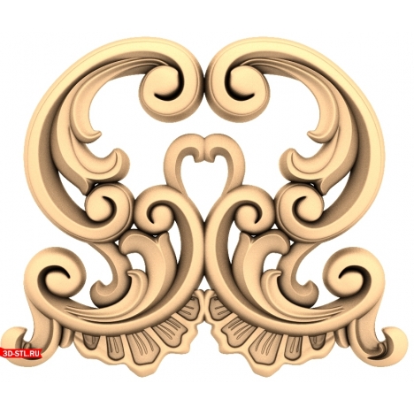 Vortex of Elegance Decor - 3D model for CNC