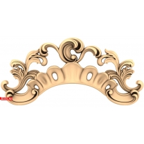 An elegant arch with ornate curls