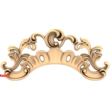 Elegant decor in STL format for CNC