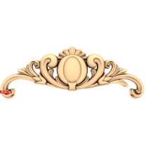 A luxurious baroque pediment