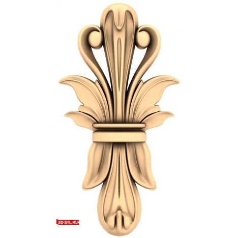 3D model of the Inspiration Leaves decor for CNC