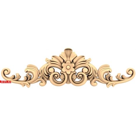 Baroque decor - 3D STL model for CNC machine
