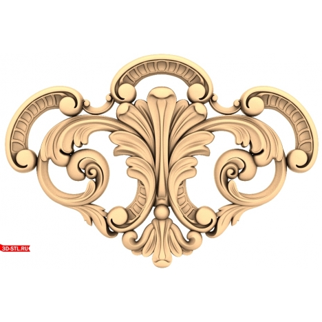 Elegant Ornament - 3D STL model for CNC