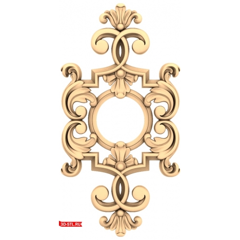 Luxurious Ornamental Decor - 3D model for CNC