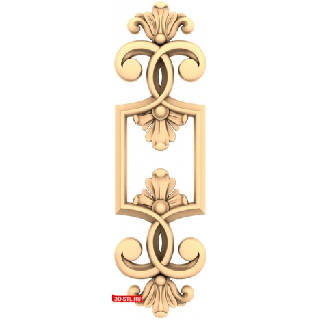 Elegant decor in STL format for CNC milling