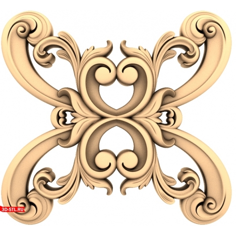 Luxurious Ornament Decor - 3D STL model for CNC