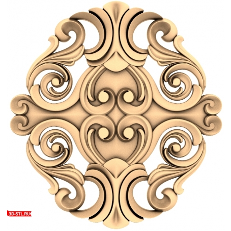 Exquisite decoration in STL format for CNC milling