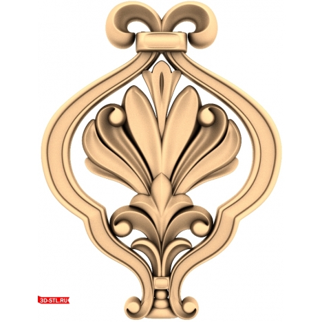 Royal Ornament - 3D STL model for CNC