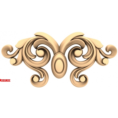 Elegant decor in STL format for CNC machine