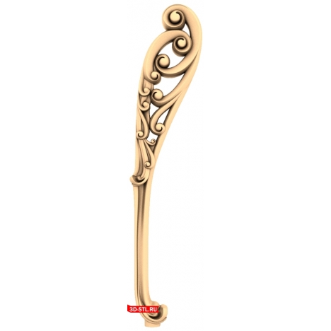 Elegant decor in STL format for CNC machine