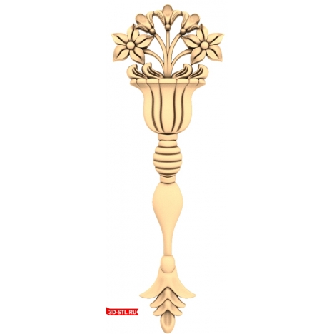 Flower Symphony - 3D STL model for CNC