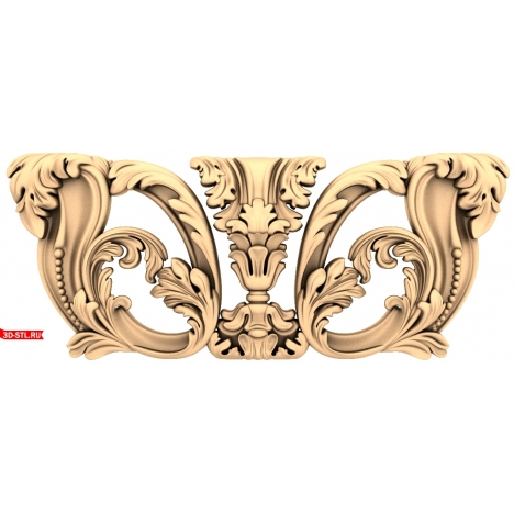 Baroque Decor - 3D model for CNC