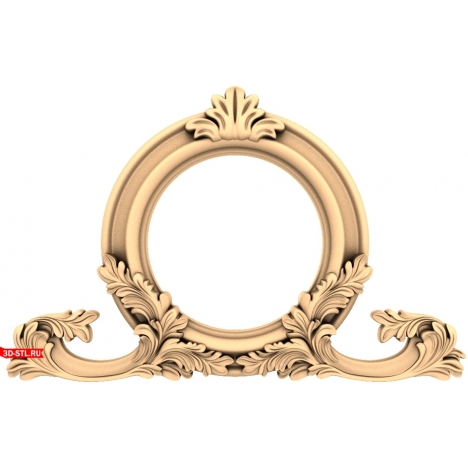 Luxury frame - 3D model for milling
