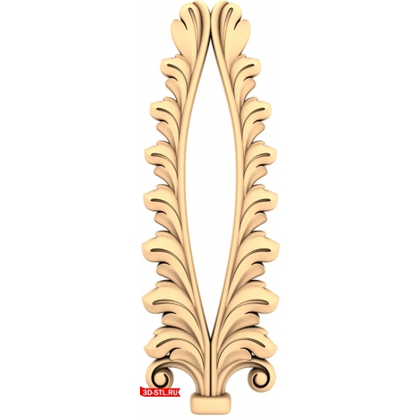 Elegant decor in STL format for CNC