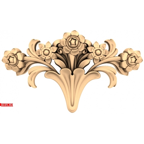 3D model of Flower Symphony for CNC