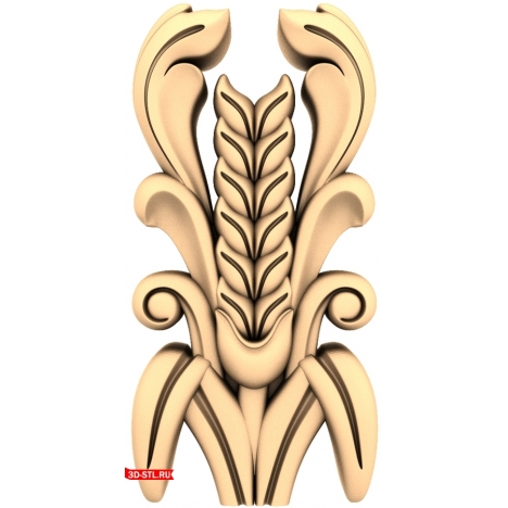 Golden Harvest Decor - 3D STL model for CNC