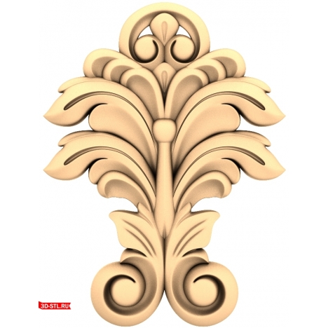 Luxurious Ornament - 3D Model in STL Format for CNC