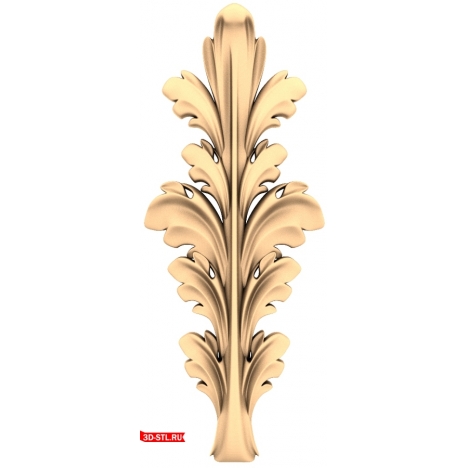 Elegant decor in STL format for CNC