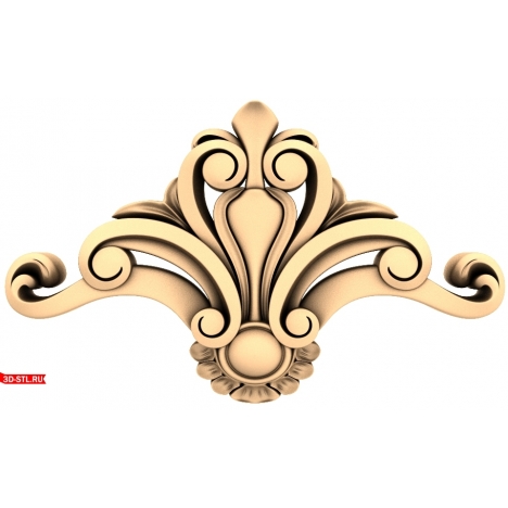 Elegant Coil Decor - 3D STL model for CNC machine