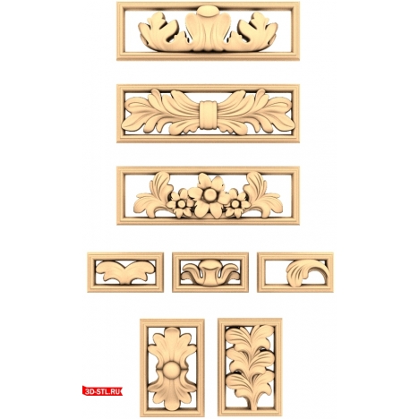 3D model of a classic ornament for CNC