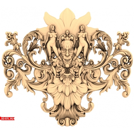  Mythical Symphony - 3D model of decor in STL format for CNC