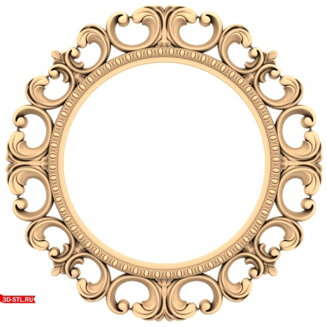 3D STL model for CNC of the Renaissance Wreath