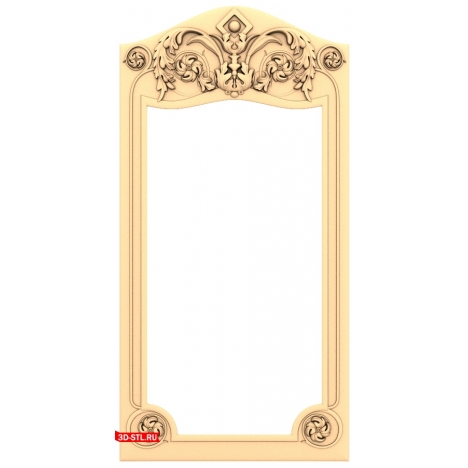 Elegant carved frame for CNC machine