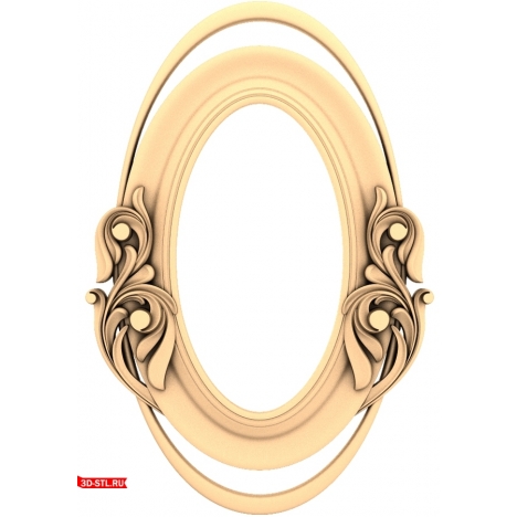3D STL model of the Elegy of Nature frame for CNC