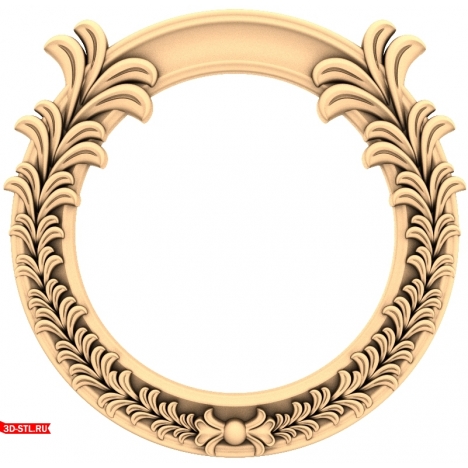 3D STL model of the Classic Flora frame for CNC