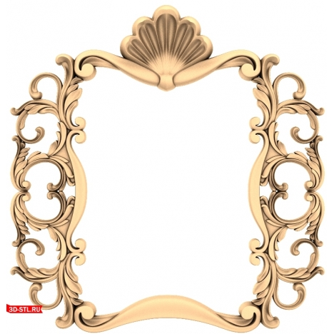 3D model of a luxury frame for CNC in STL format