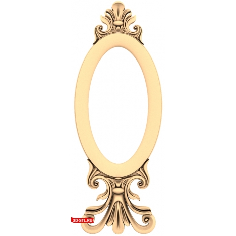 Elegant 3D STL model of a frame for CNC