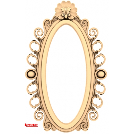 Elegant Vignette - 3D STL Model for CNC