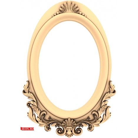 Vintage Charm - 3D frame model for CNC in STL format