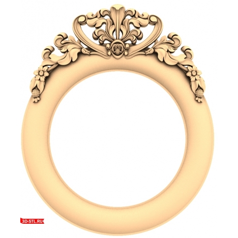3D Model of Wooden Frame Elegant Inspiration for CNC