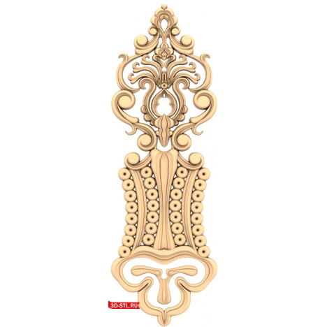 Stained Glass Ornament - 3D door model for CNC