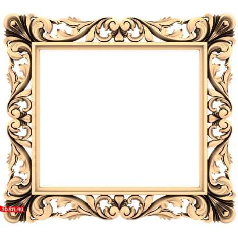 A luxurious 3D model of a frame for CNC machines - STL