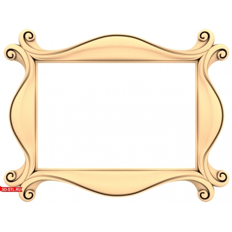 Grace Frame 3D model in STL format for CNC