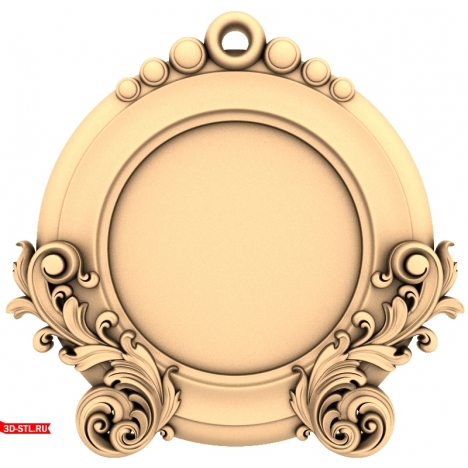 3D STL Model of the Baroque Grace Frame for CNC