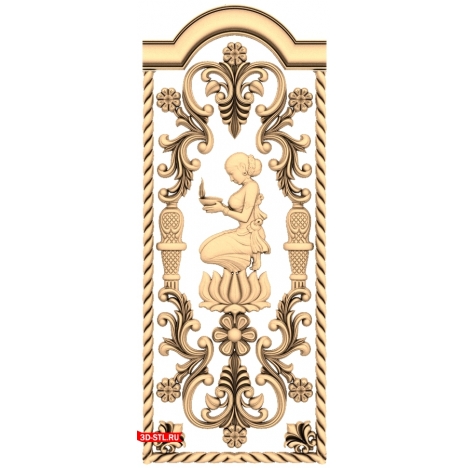 3D model of the Mysterious Muse door - STL for CNC
