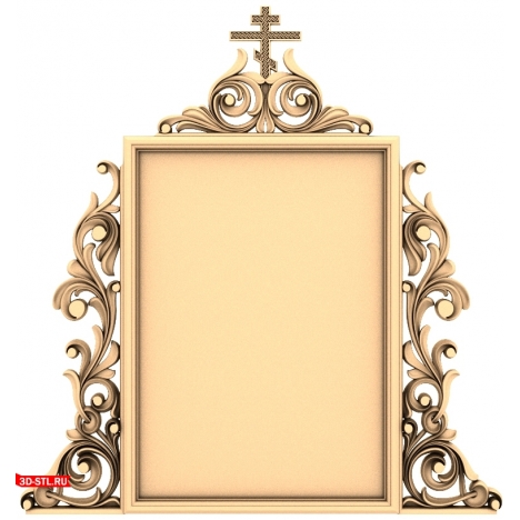 Vintage Elegy Frame - 3D STL model for CNC
