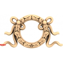 Ornamental Frame with Ribbons