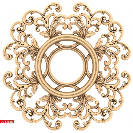 An elegant 3D model of a frame for CNC in STL format