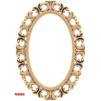 Oval carved frame Elegance
