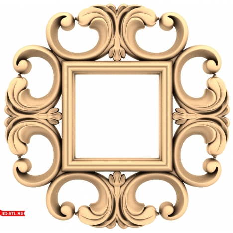 3D STL model for CNC - Openwork Perfection Frame