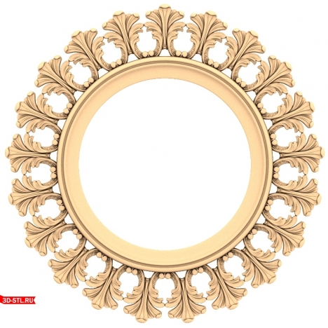 3D model of the Vintage Pattern frame for CNC machines