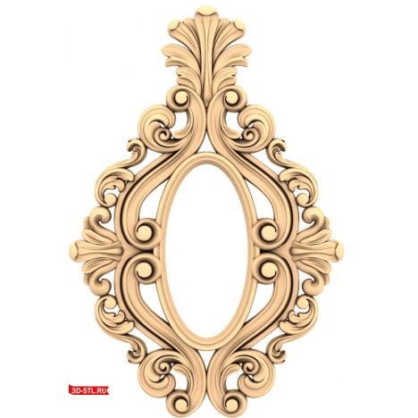 STL model of the Rocaille Leviathan frame for CNC machine